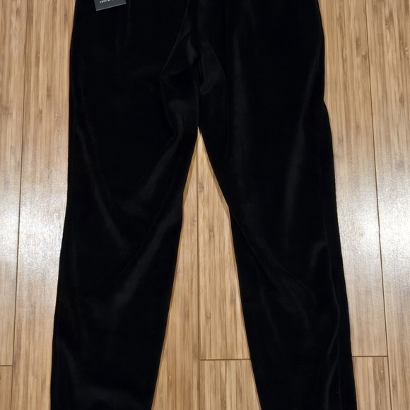 NWT Central Park Black Velour Joggers - Picture 5 of 6